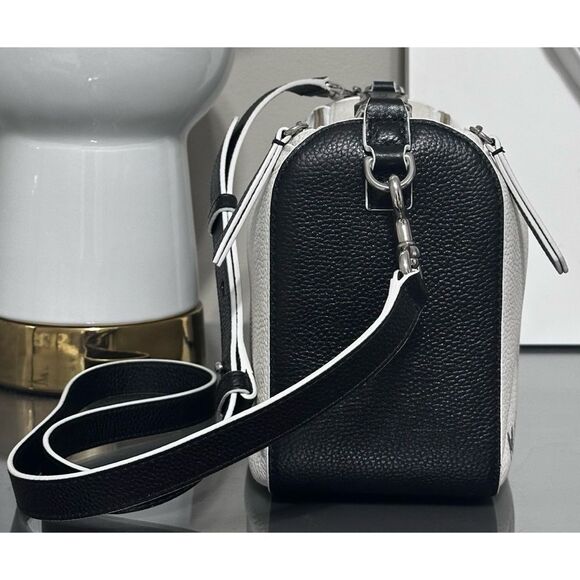 MARC JACOBS The Soft Box 23 Colorblock Leather Crossbody Bag, Cotton Multi - Picture 8 of 16